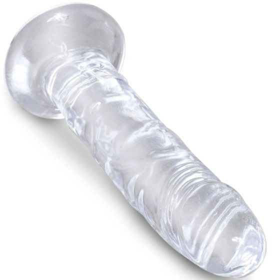 KING COCK - CLEAR REALISTIC PENIS 15.5 CM TRANSPARENT KING COCK - 3