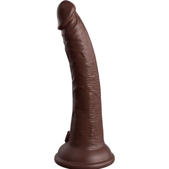 KING COCK - ELITE REALISTIC SILICONE DILDO 17.8 CM BROWN KING COCK - 3