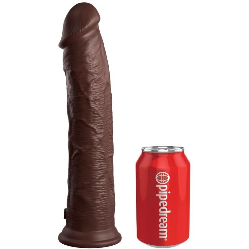 KING COCK - ELITE REALISTIC SILICONE DILDO 28 CM BROWN KING COCK - 1