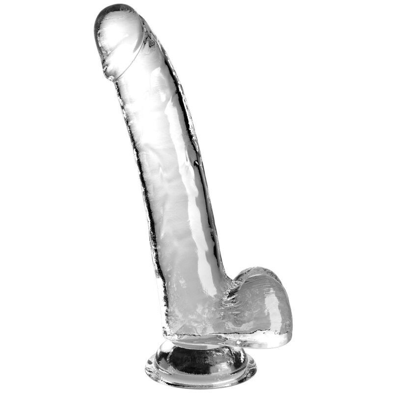 KING COCK - CLEAR DILDO WITH TESTICLES 20.3 CM TRANSPARENT KING COCK - 1