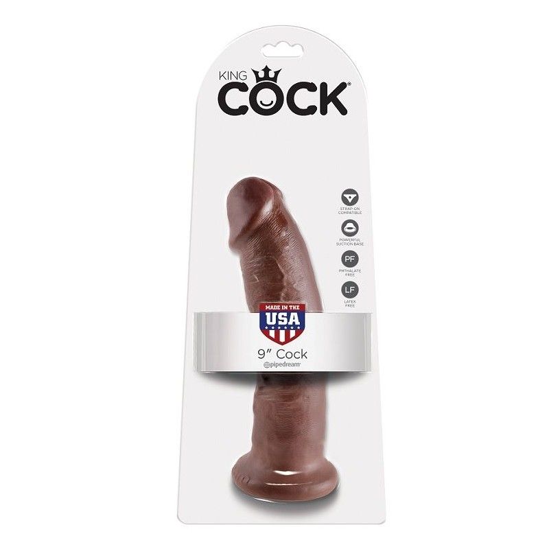 KING COCK - 9 DILDO BROWN 22.9 CM KING COCK - 1