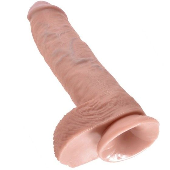 KING COCK - 10 DILDO FLESH WITH BALLS 26.5 CM KING COCK - 5