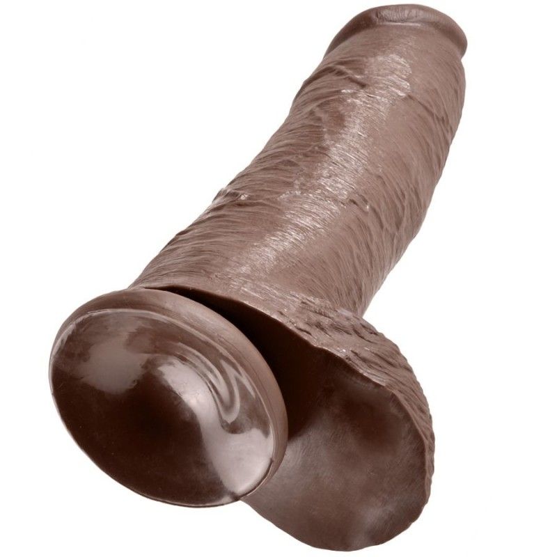 KING COCK - 12 DILDO BROWN WITH BALLS 30.48 CM KING COCK - 2