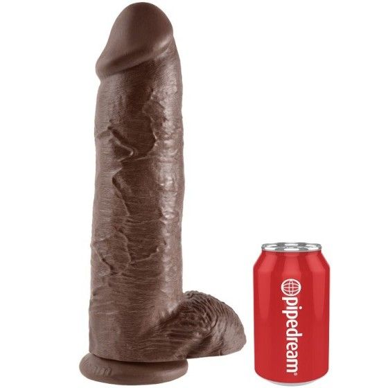 KING COCK - 12 DILDO BROWN WITH BALLS 30.48 CM KING COCK - 4