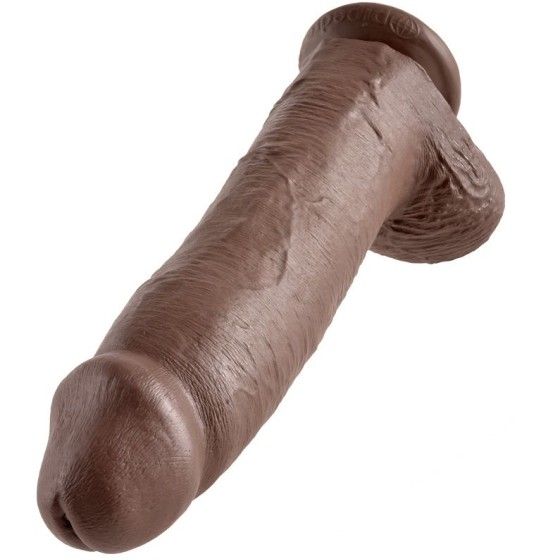 KING COCK - 12 DILDO BROWN WITH BALLS 30.48 CM KING COCK - 5