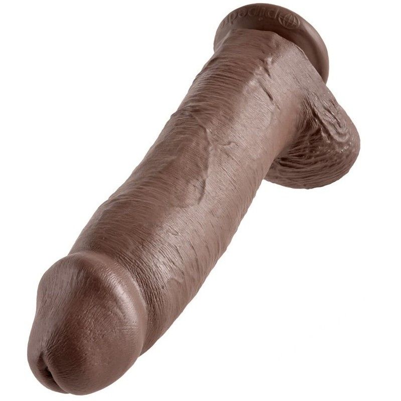 KING COCK - 12 DILDO BROWN WITH BALLS 30.48 CM KING COCK - 5