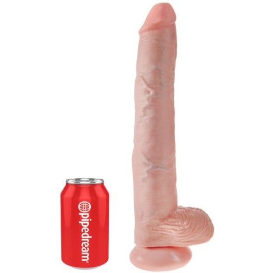 KING COCK - DILDO WITH BALLS 35.6 CM FLESH KING COCK - 3