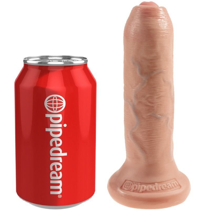 KING COCK - REALISTIC DILDO UNCUT FLESH 17 CM KING COCK - 5