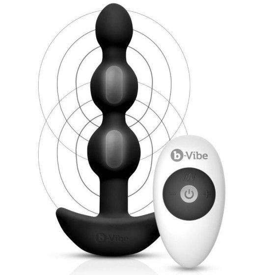 B-VIBE - TRIPLET ANAL REMOTE CONTROL BEADS BLACK B-VIBE - 8