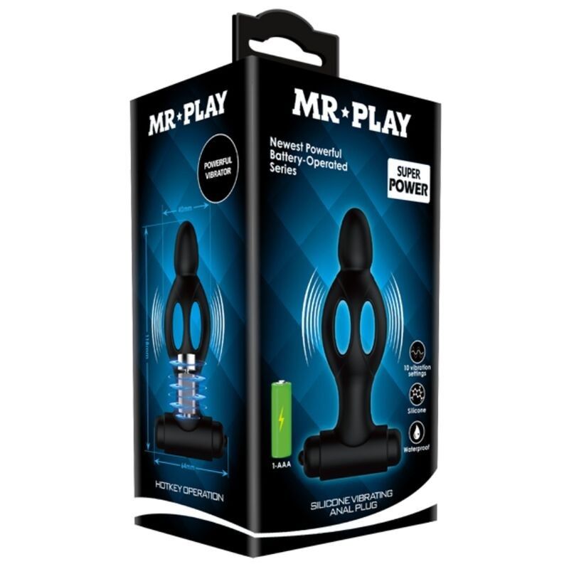 MR PLAY - SILICONE ANAL PLUG WITH VIBRATION MR PLAY - 7