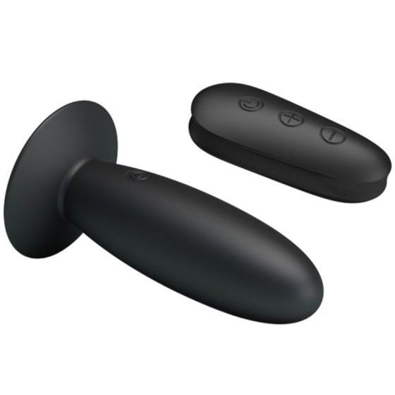 MR PLAY - ANAL PLUG WITH VIBRATION BLACK REMOTE CONTROL MR PLAY - 3