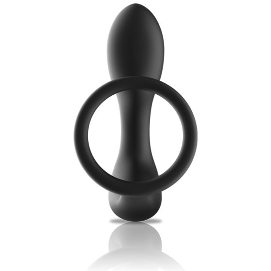 BLACK&SILVER - REMOTE CONTROL ANAL MASSAGER RECHARGEABLE SILICONE BLACK BLACK&SILVER - 4