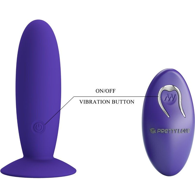 PRETTY LOVE - YOUTH PLUG ANAL VIBRATOR REMOTE CONTROL VIOLET PRETTY LOVE YOUTH - 6