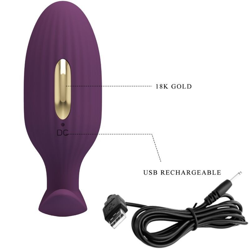 PRETTY LOVE - JEFFERSON APP CONTROLLED ANAL PLUG PURPLE PRETTY LOVE BOTTOM - 7