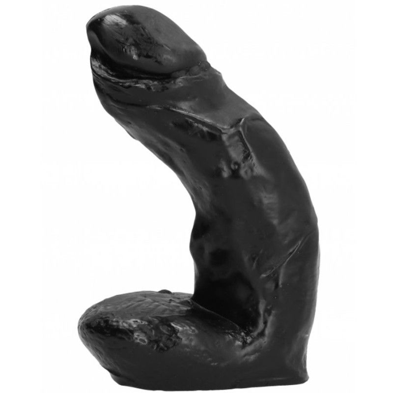 ALL BLACK - DILDO REALISTIC 15 CM ALL BLACK - 2