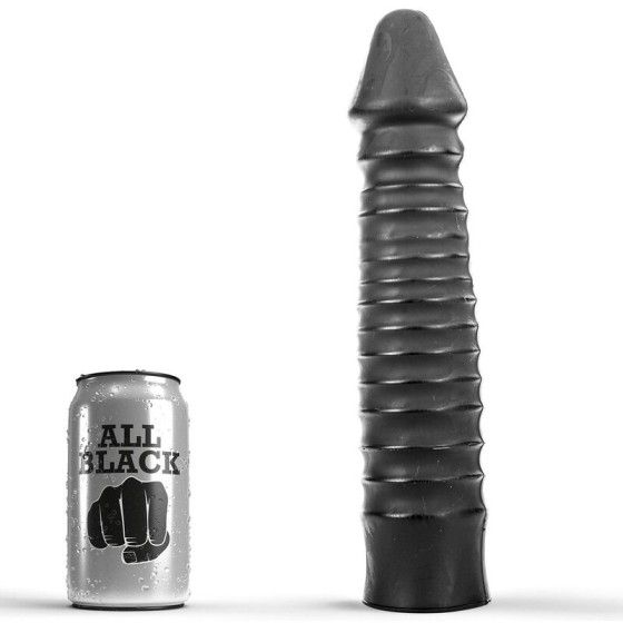 ALL BLACK - DILDO 26 CM ALL BLACK - 1