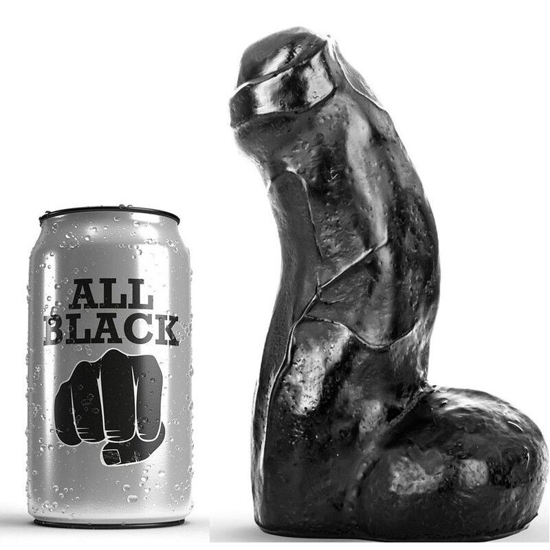 ALL BLACK - REALISTIC DONG BLACK 17 CM ALL BLACK - 1