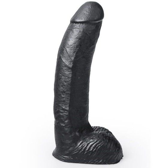 HUNG SYSTEM - REALISTIC DILDO BLACK COLOR GEORGE 22 CM HUNG SYSTEM - 1