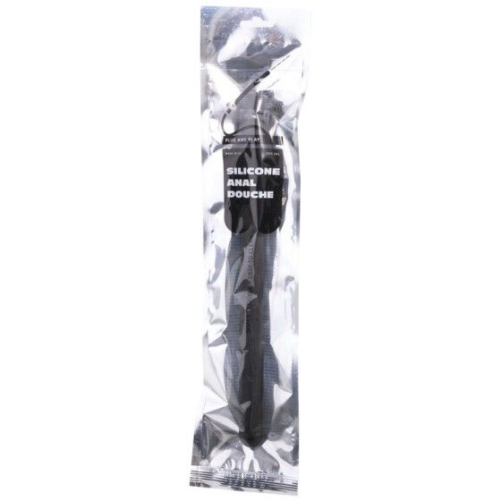 ALL BLACK - BEADED SHOWER ANAL SILICONE 27 CM ALL BLACK - 2