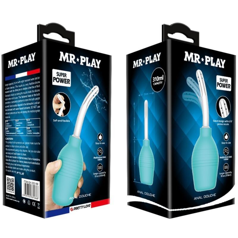 MR PLAY - ANAL PEAR BLUE RUBBER SHOWER MR PLAY - 8