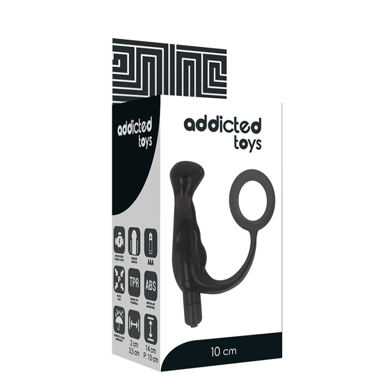 ADDICTED TOYS - VIBRATOR PROST TICO BLACK 10 CM ADDICTED TOYS - 5