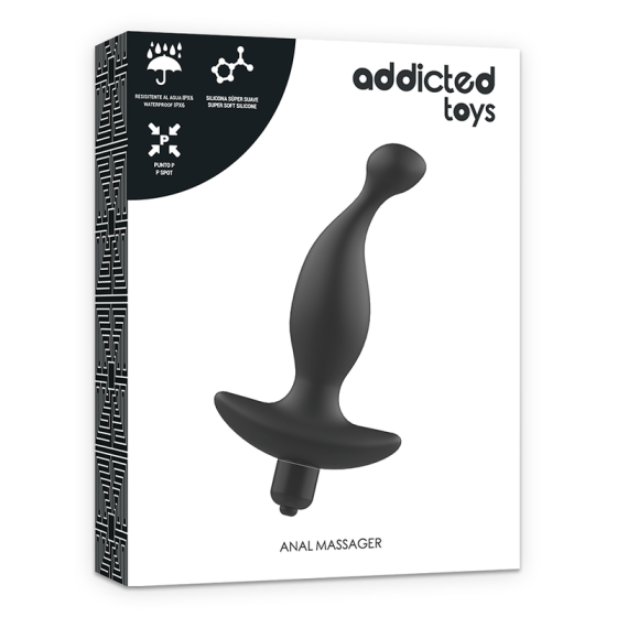 ADDICTED TOYS - ANAL MASSAGER WITH BLACK VIBRATIONMODEL 1 ADDICTED TOYS - 6