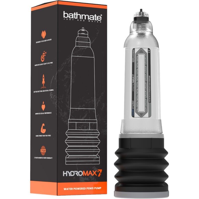 BATHMATE - HYDROMAX 7 TRANSPARENT PENIS INCREASE PUMP BATHMATE - 2