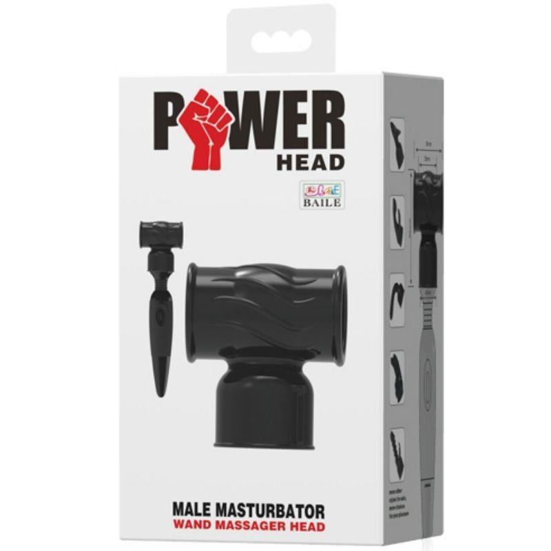 BAILE - POWER HEAD INTERCHANGEABLE HEAD FOR MALE MASSAGER BAILE POWER HEAD - 5