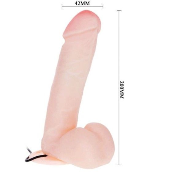 BAILE - REALISTIC DILDO WITH VIBRATION AND ROTATION 20 CM BAILE VIBRATORS - 4