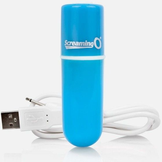 SCREAMING O - RECHARGEABLE VIBRATING BULLET VOOOM BLUE SCREAMING O - 1