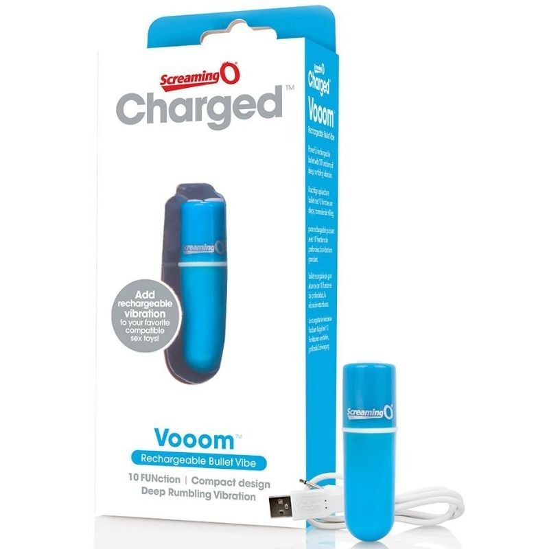 SCREAMING O - RECHARGEABLE VIBRATING BULLET VOOOM BLUE SCREAMING O - 2