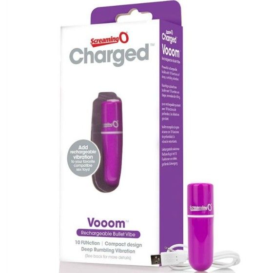 SCREAMING O - RECHARGEABLE VIBRATING BULLET VOOOM LILAC SCREAMING O - 1