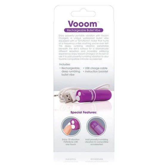 SCREAMING O - RECHARGEABLE VIBRATING BULLET VOOOM LILAC SCREAMING O - 3