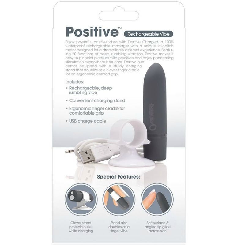 SCREAMING O - RECHARGEABLE MASSAGE POSITIVE GRAY SCREAMING O - 3