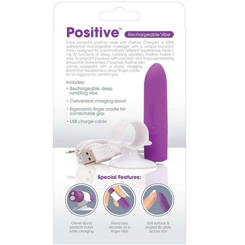 SCREAMING O - RECHARGEABLE MASSAGE POSITIVE LILAC SCREAMING O - 3