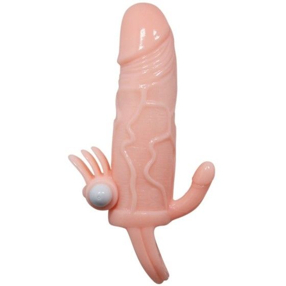 BAILE - BRAVE MAN PENIS COVER WITH CLIT AND ANAL STIMULATION FLESH 16.5 CM BAILE FOR HIM - 3