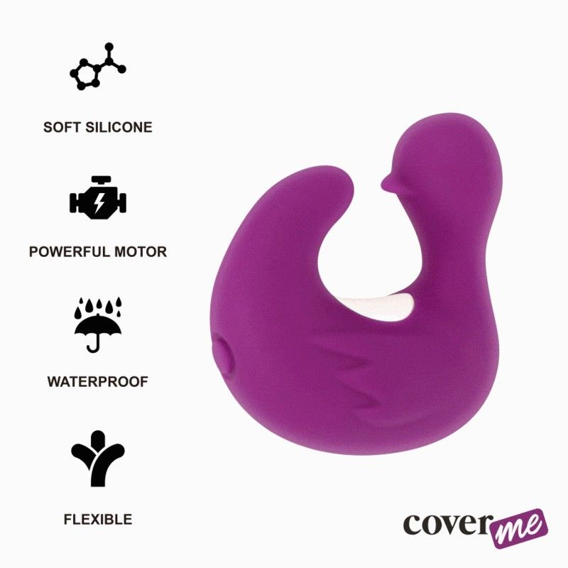 COVERME - DUCKYMANIA RECHARGEABLE SILICONE STIMULATING DUCK THIMBLE COVERME - 1