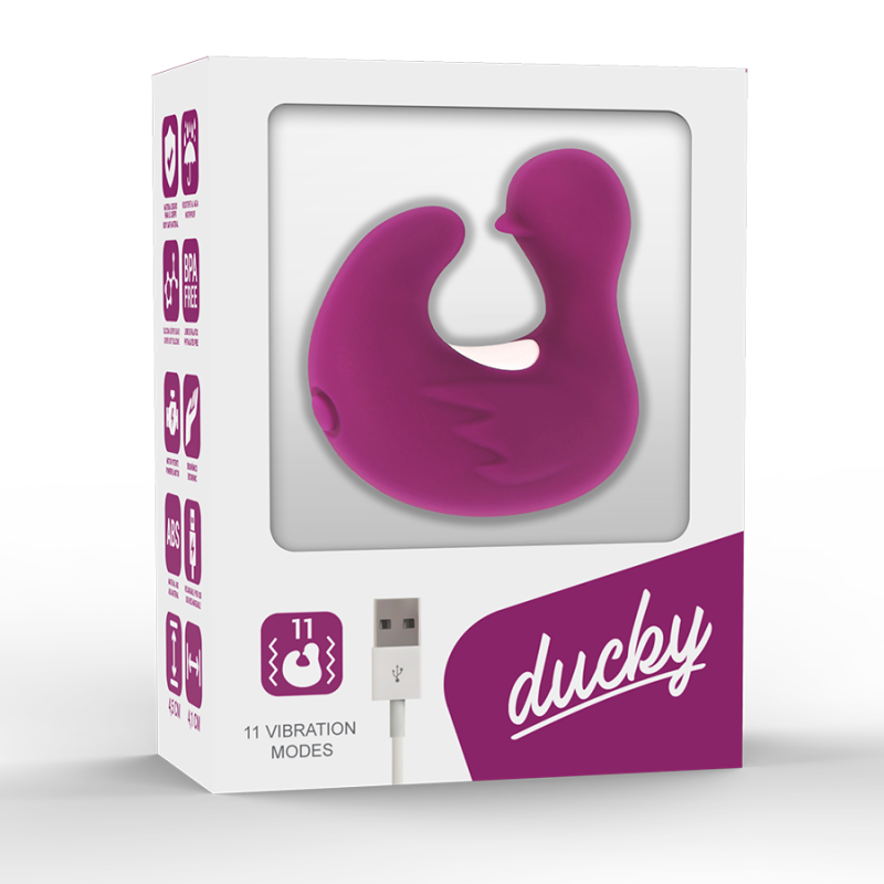COVERME - DUCKYMANIA RECHARGEABLE SILICONE STIMULATING DUCK THIMBLE COVERME - 8