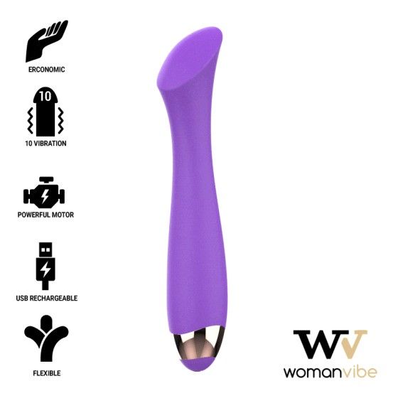 WOMANVIBE - MANDY "K" POINT SILICONE RECHARGEABLE VIBRATOR WOMANVIBE - 1