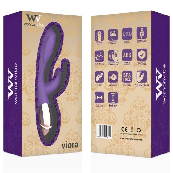 WOMANVIBE - VIORA SILICONE RECHARGEABLE VIBRATOR WOMANVIBE - 7