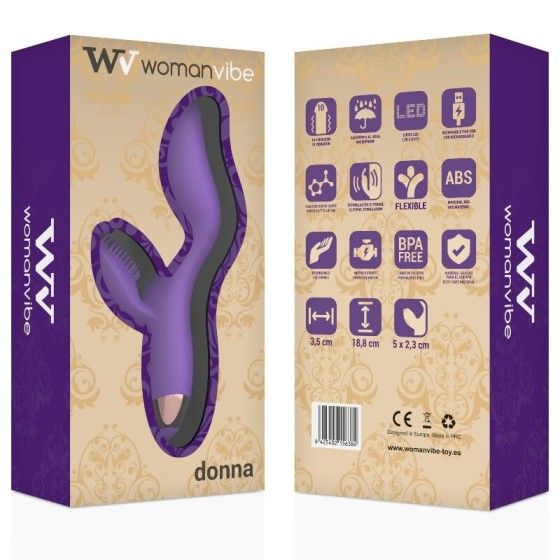 WOMANVIBE - DONNA RECHARGEABLE SILICONE VIBRATOR WOMANVIBE - 7