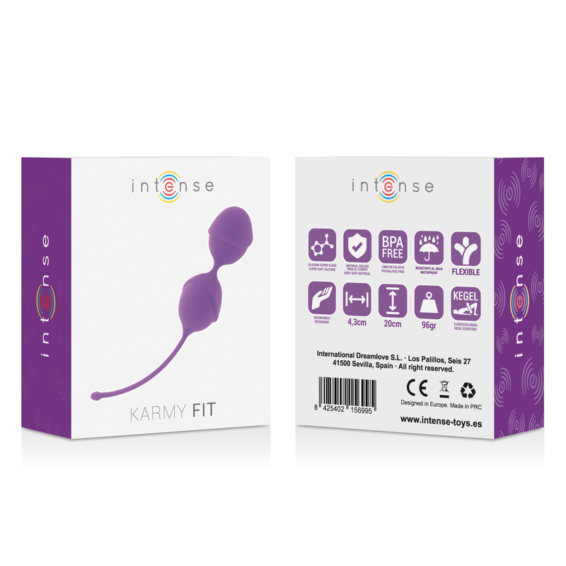 INTENSE - KARMY FIT KEGEL SILICONE LILAC INTENSE HEALTH & FUN - 6