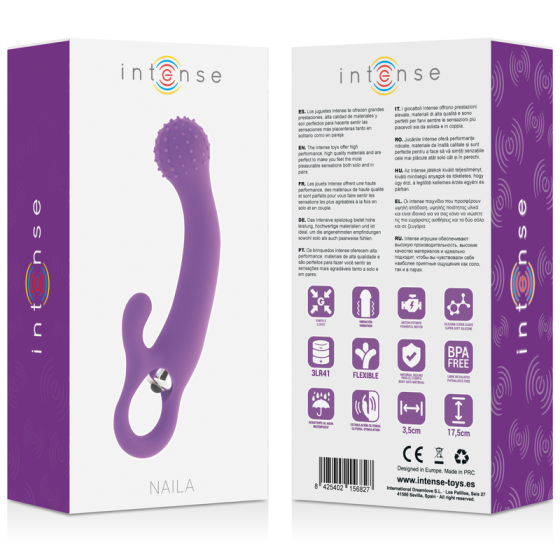 INTENSE - NAILA VIBRATING SILICONE LILAC INTENSE FUN - 6