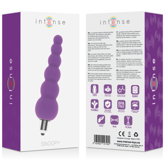 INTENSE - SNOOPY 7 SPEEDS SILICONE LILAC INTENSE ANAL TOYS - 4