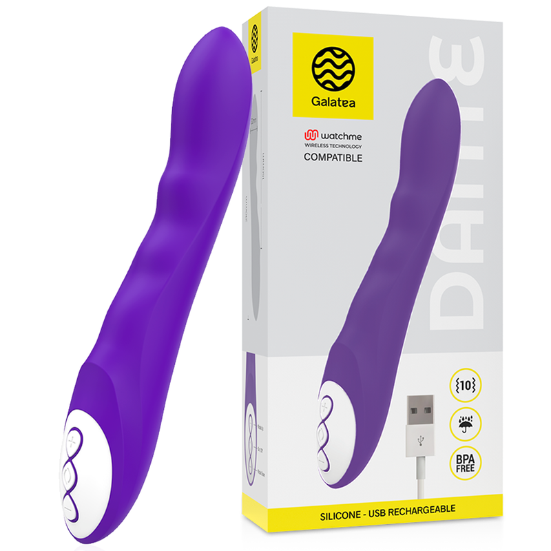 GALATEA - DANTE LILAC VIBRATOR COMPATIBLE WITH WATCHME WIRELESS TECHNOLOGY GALATEA - 2