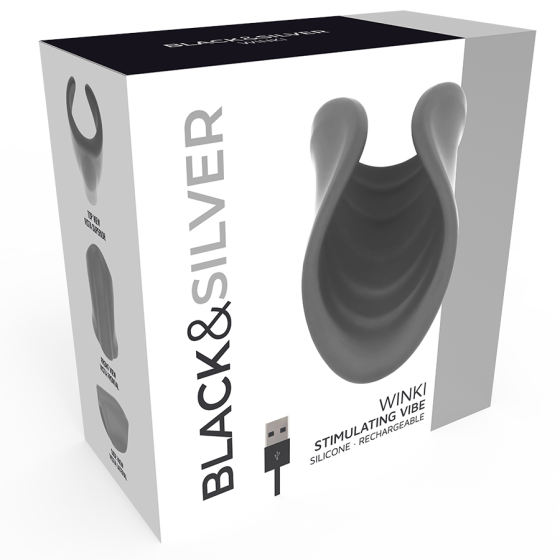 BLACK&SILVER - WINKI MASTURBATOR BLACK&SILVER - 5