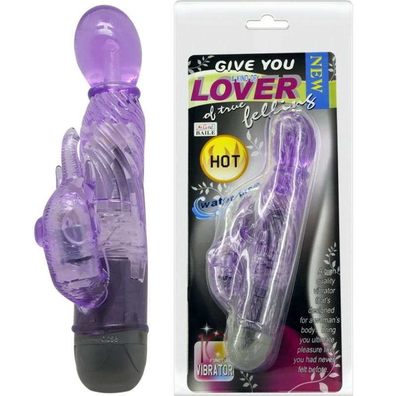 BAILE - GIVE YOU A KIND OF LOVER VIBRATOR WITH LILAC RABBIT 10 MODES BAILE VIBRATORS - 2