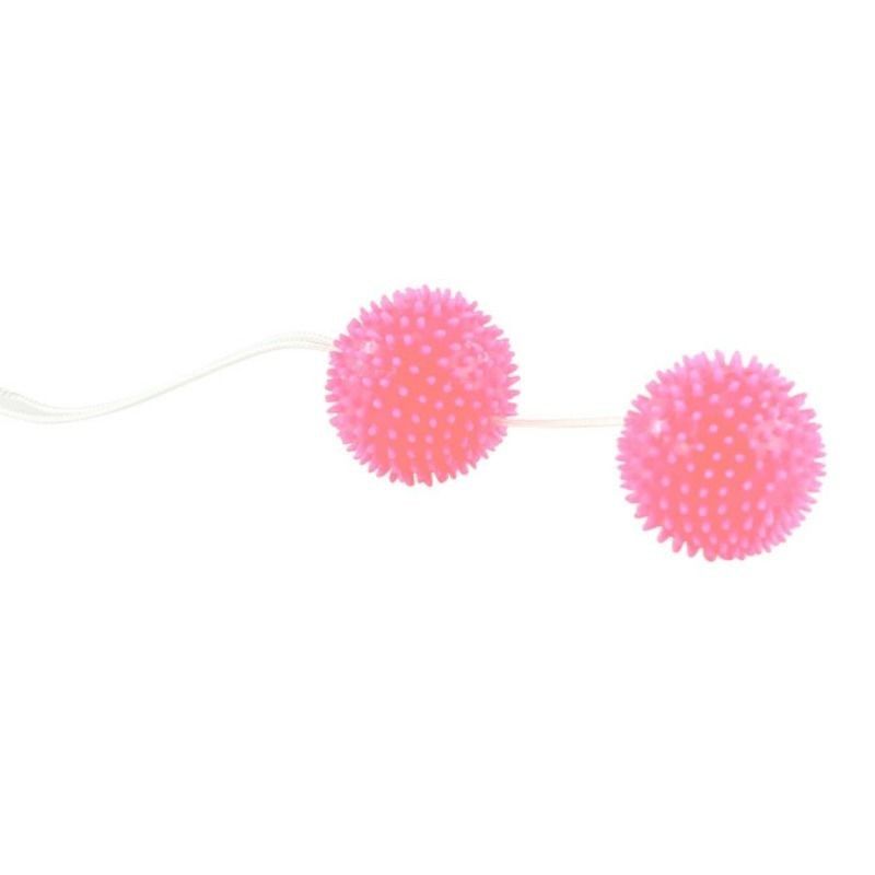 BAILE - A DEEPLY PLEASURE PINK TEXTURED BALLS 3.6 CM BAILE STIMULATING - 2