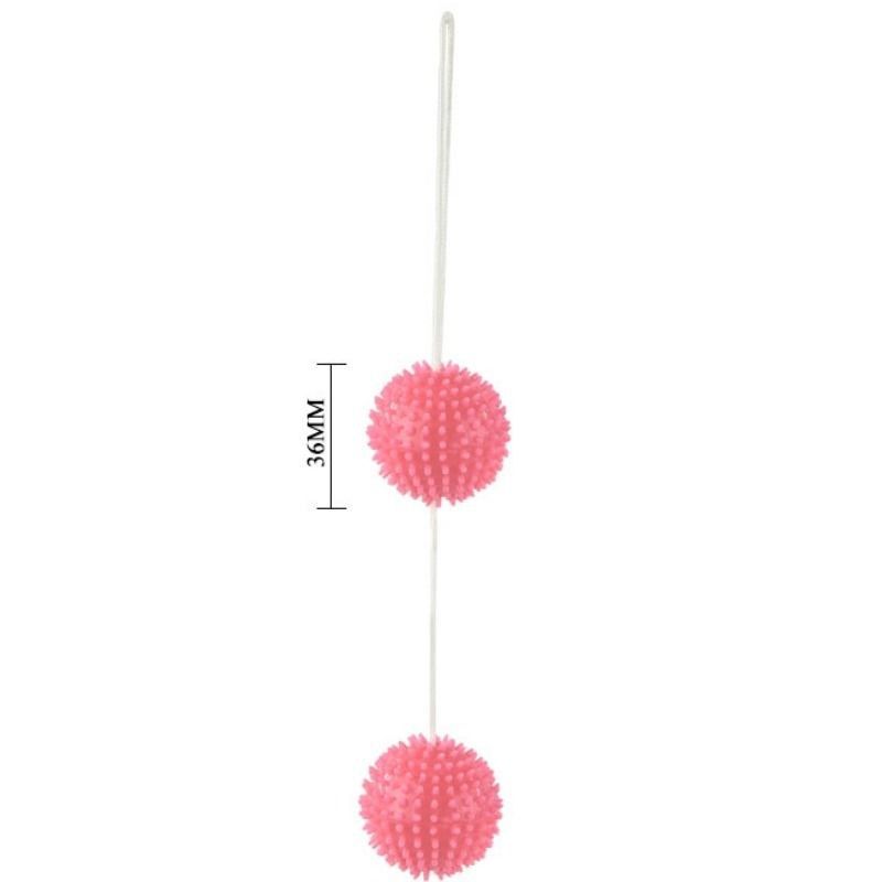 BAILE - A DEEPLY PLEASURE PINK TEXTURED BALLS 3.6 CM BAILE STIMULATING - 3