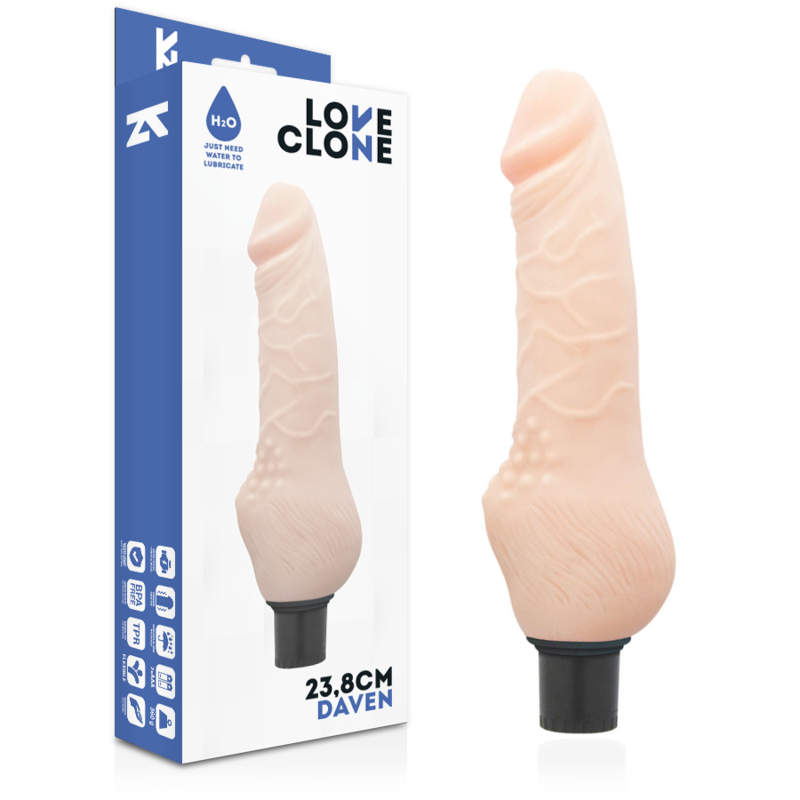 LOVECLONE - DAVEN SELF LUBRICATION REALISTIC 23.8 CM -O- 3.8 CM LOVECLONE - 2